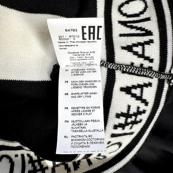 I'cona Black and White Zip Sweater EUC - Medium - Picture 9 of 9